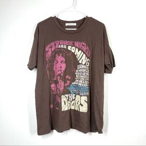 FREE PEOPLE NWOT Daydreamer The Doors Strange Nights Band Tee Oversized XS